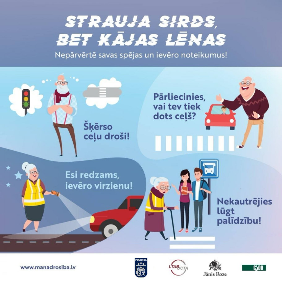 Senioriem ceļu satiksmē